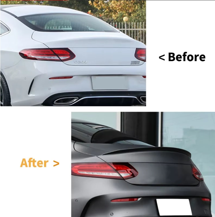 Rear Trunk Spoiler Wing for Mercedes-Benz C-Class W205 C205 (2015–2021) – AMG Style Lip Splitter