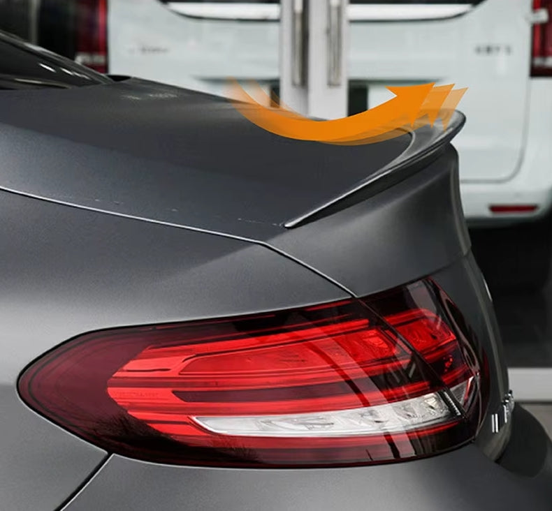 Rear Trunk Spoiler Wing for Mercedes-Benz C-Class W205 C205 (2015–2021) – AMG Style Lip Splitter