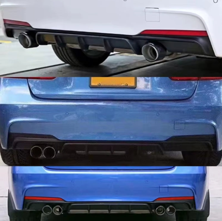 Rear Bumper Diffuser for BMW 3 Series F30 F35 (2013–2019) – M Performance Style Lip Spoiler