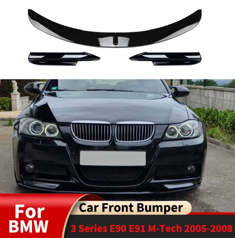 Front Bumper Lip Splitter for BMW 3 Series E90 E91 (2005–2008) – M-Tech Style Body Kit