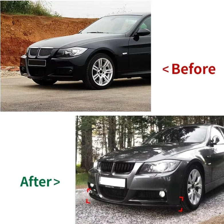 Front Bumper Lip Splitter for BMW 3 Series E90 E91 (2005–2008) – M-Tech Style Body Kit