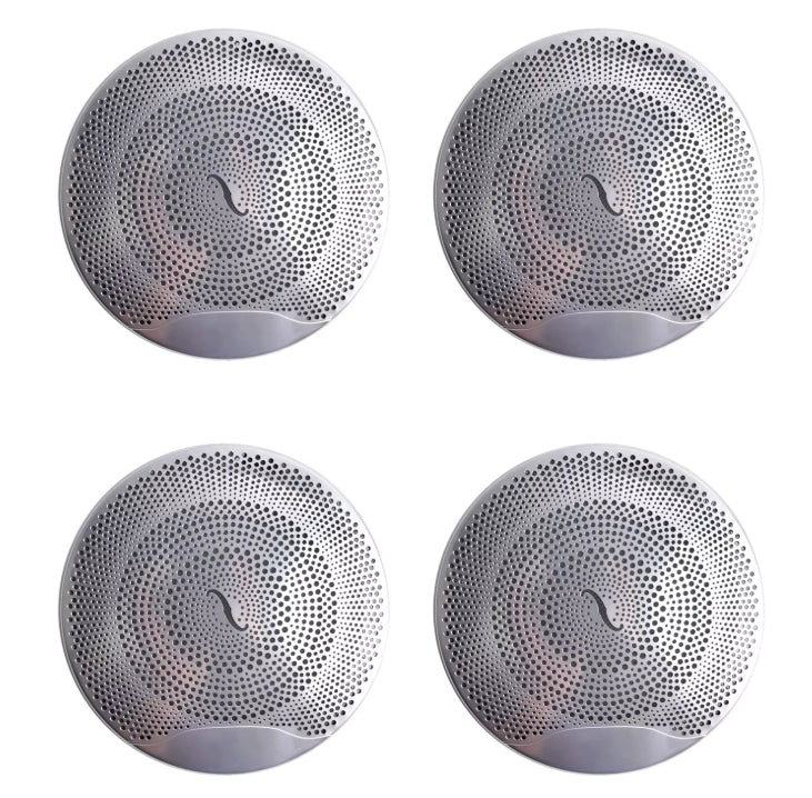4PCS Aluminum Speaker Cover Trim for Mercedes-Benz W213 W205 X253 (E C GLC Class) – Interior Audio Decor