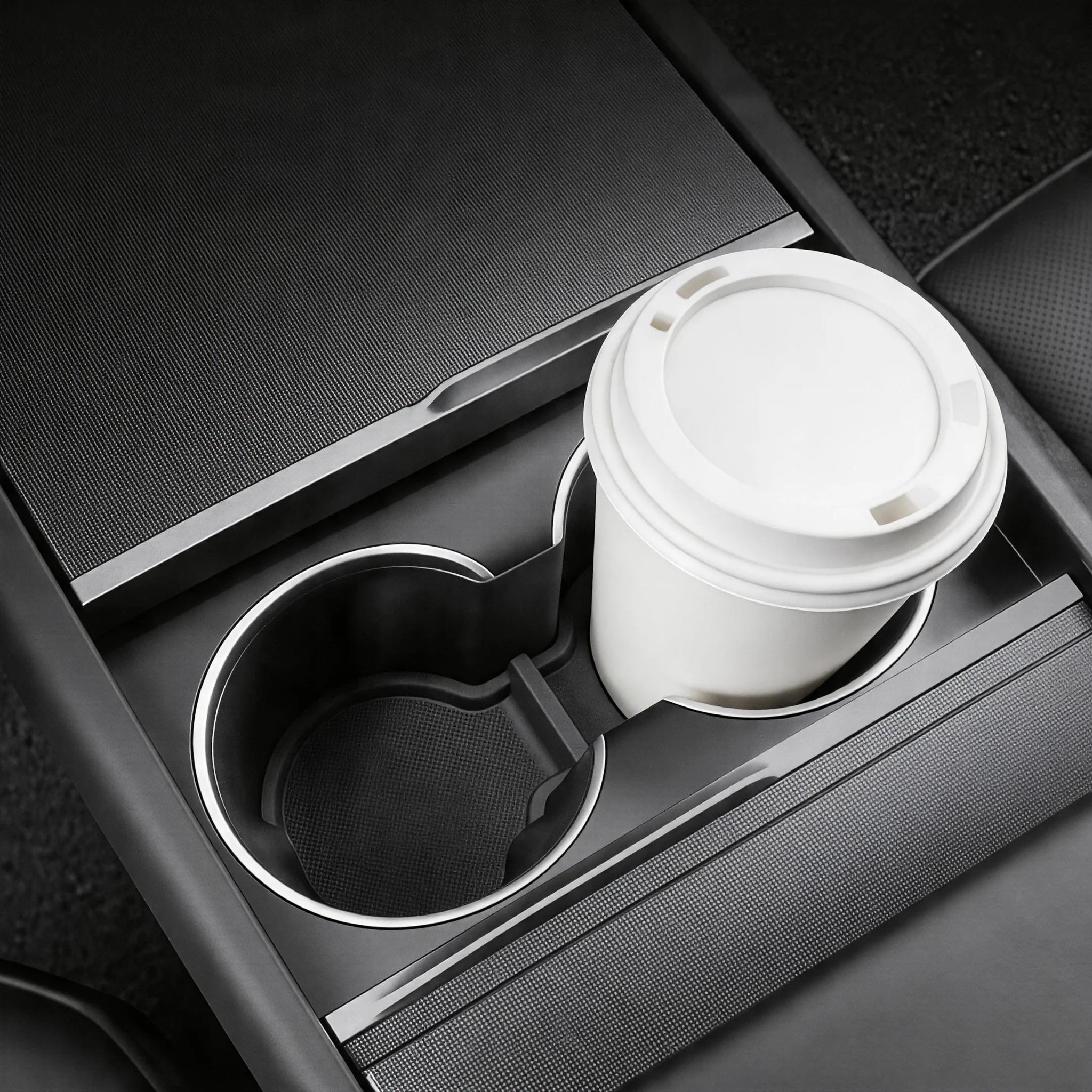 Silicone Cup Holder Pad for Tesla Model Y Juniper 2025 & Model 3 Highland 2024 anti Slip Coaster Insert Car Interior Accessories
