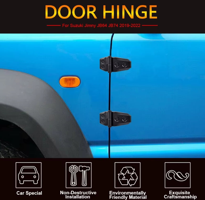 ABS Hood Hinge Cover Trim for Suzuki Jimny JB64 JB74 (2018–2022) – Exterior Styling Upgrade (2PCS)