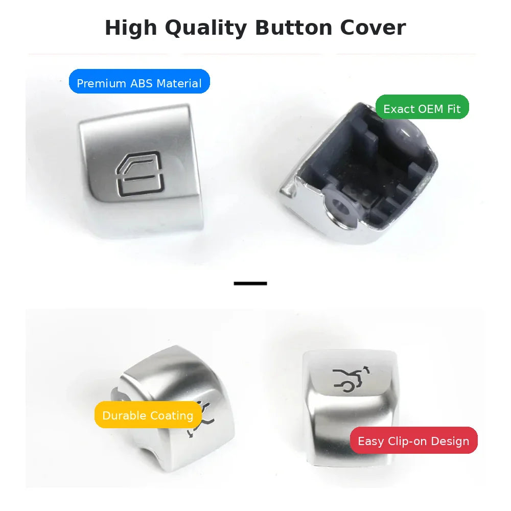 Master Window Switch Button Cover Glass Control Key Cap Replacement for C E Class W205 W213 W253 Car Interior Repair Part
