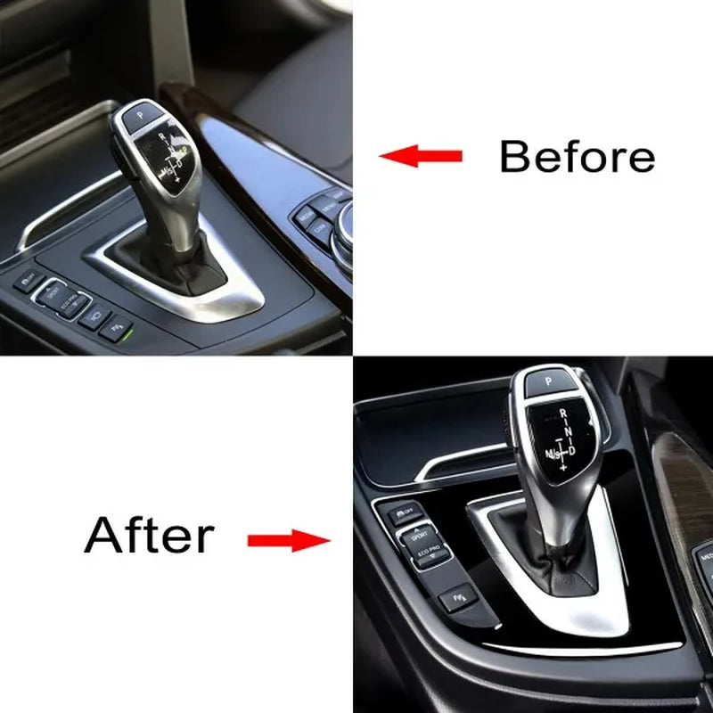 Piano Black Gear Shift Panel Cover for BMW F30 F34 3 Series 2013-2017 Center Console Trim Interior Sticker LHD Accessories