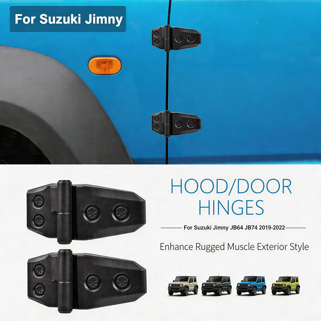 2PCS Hood Hinge Cover Trim for Suzuki Jimny JB64 JB74 2018-2022 Engine Cover Decoration ABS Exterior Accessories