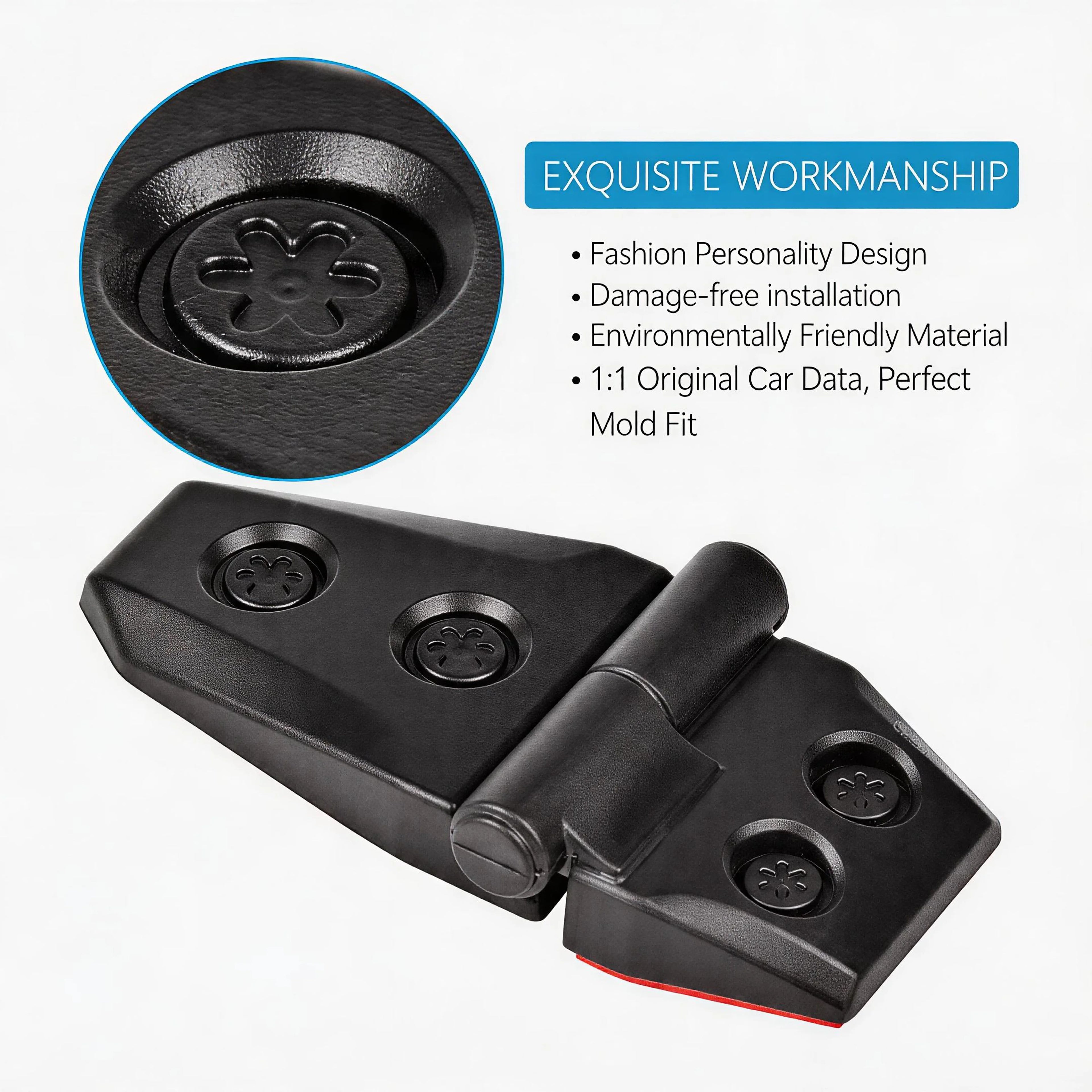 2PCS Hood Hinge Cover Trim for Suzuki Jimny JB64 JB74 2018-2022 Engine Cover Decoration ABS Exterior Accessories