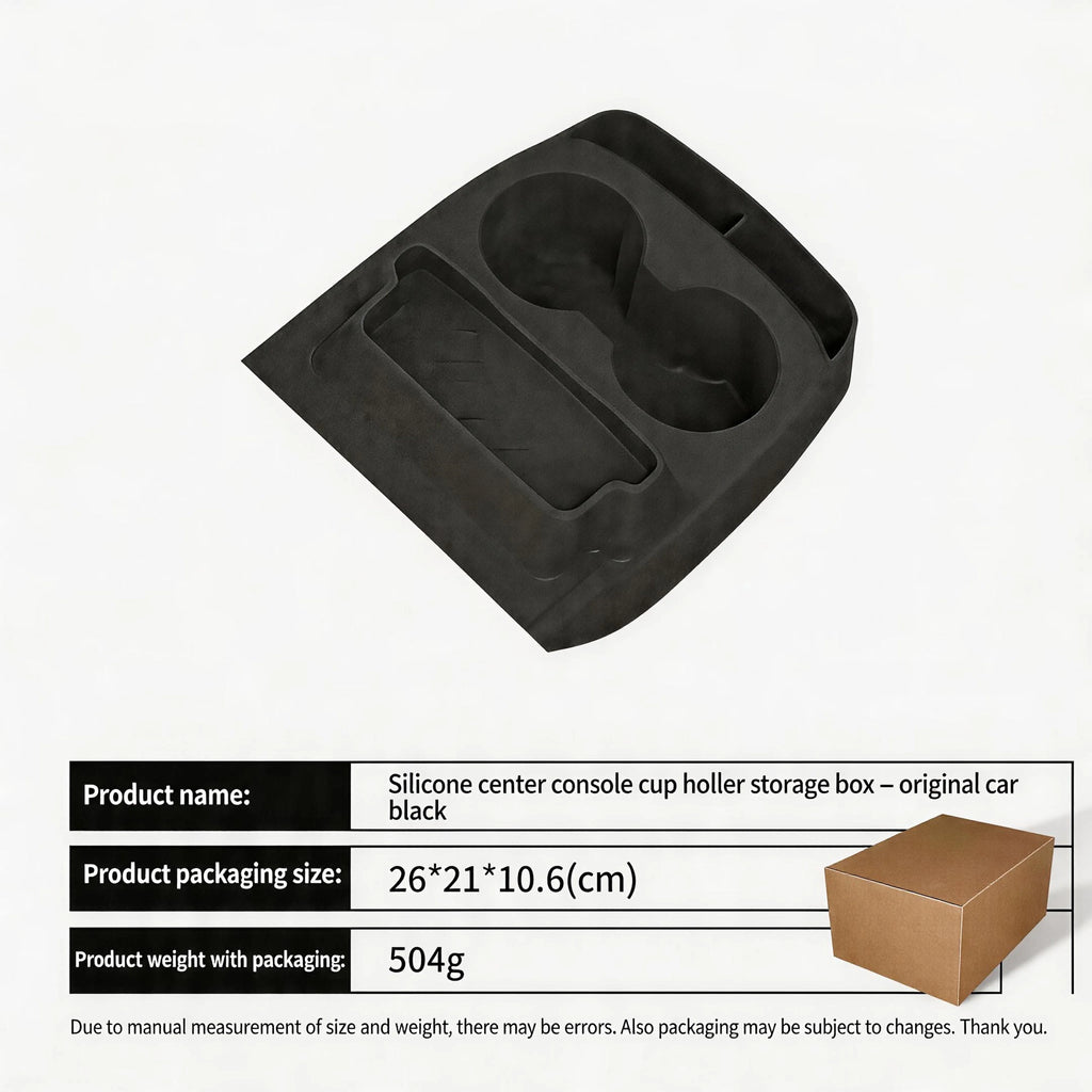 Cup Holder Insert for Tesla Model Y 2025 2026 Center Console Organizer Silicone anti Spill Storage Tray Interior Accessories