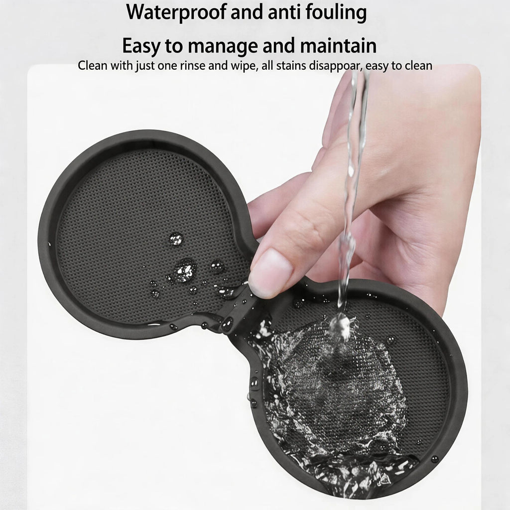 Silicone Cup Holder Pad for Tesla Model Y Juniper 2025 & Model 3 Highland 2024 anti Slip Coaster Insert Car Interior Accessories
