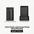 Car Center Console Organizer for Tesla Model Y Juniper 2025 & Model 3 Highland 2024 Armrest Storage Box Tray Hidden Accessories