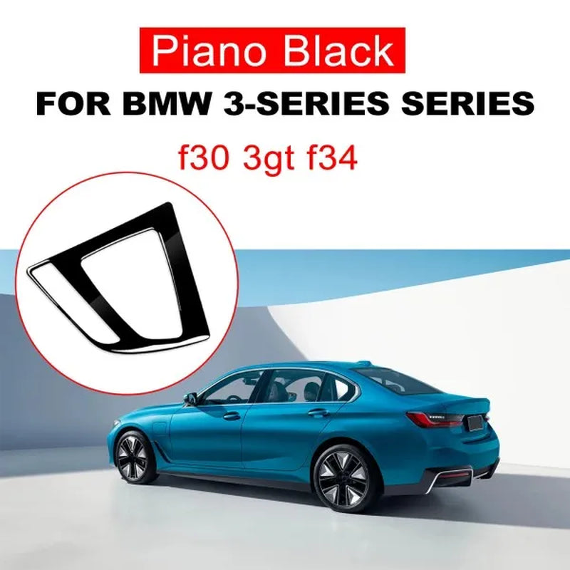 Piano Black Gear Shift Panel Cover for BMW F30 F34 3 Series 2013-2017 Center Console Trim Interior Sticker LHD Accessories