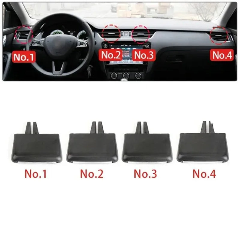 Air Vent Clip Repair Kit for Skoda Octavia A7 MK3 2014-2020 AC Outlet Tab Replacement Dashboard Vent Fix Clip OEM 5E0820951